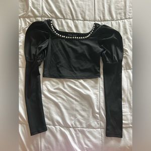 Shein crop top blouse size 2